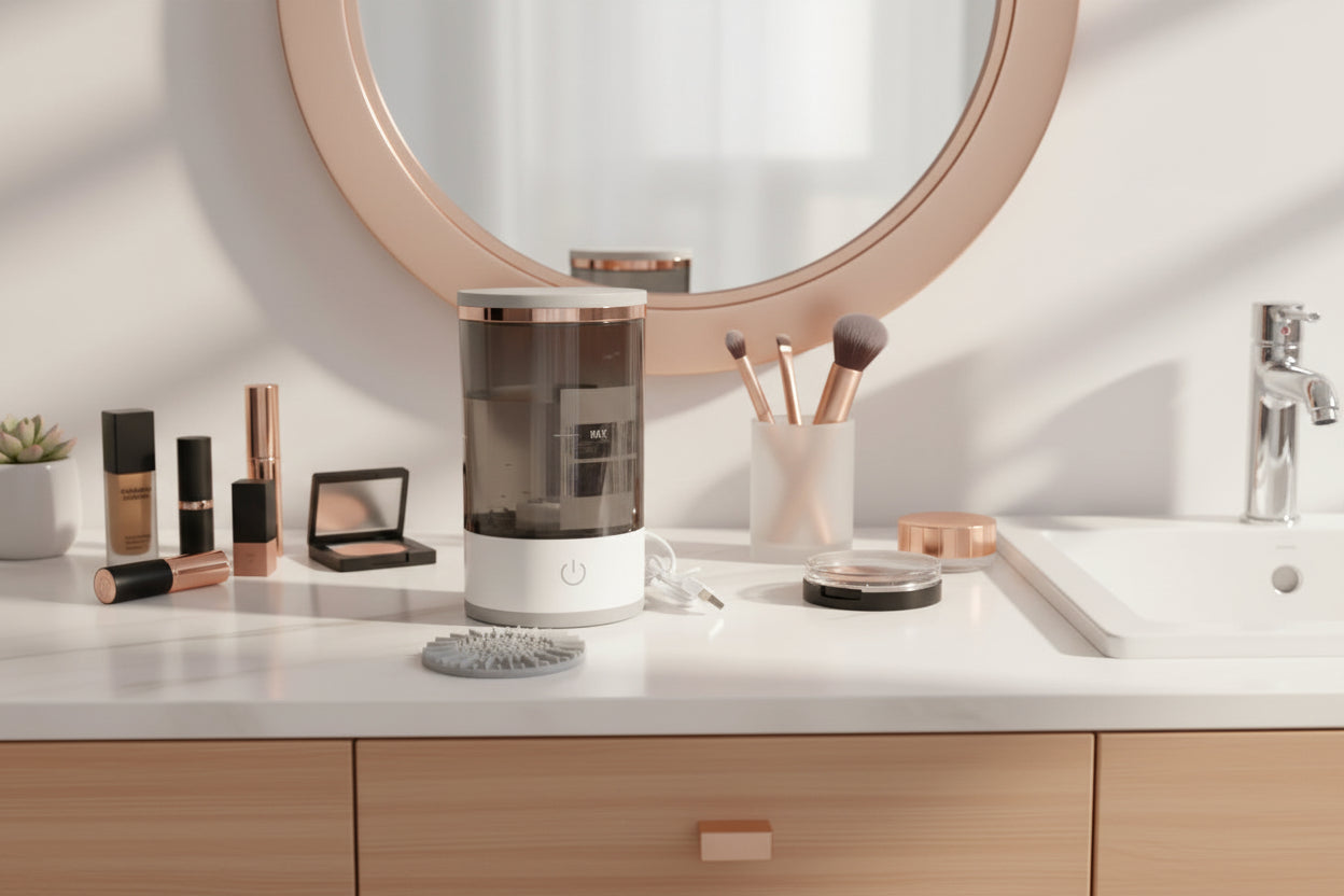Electric Makeup Brush Cleaner with USB Charger